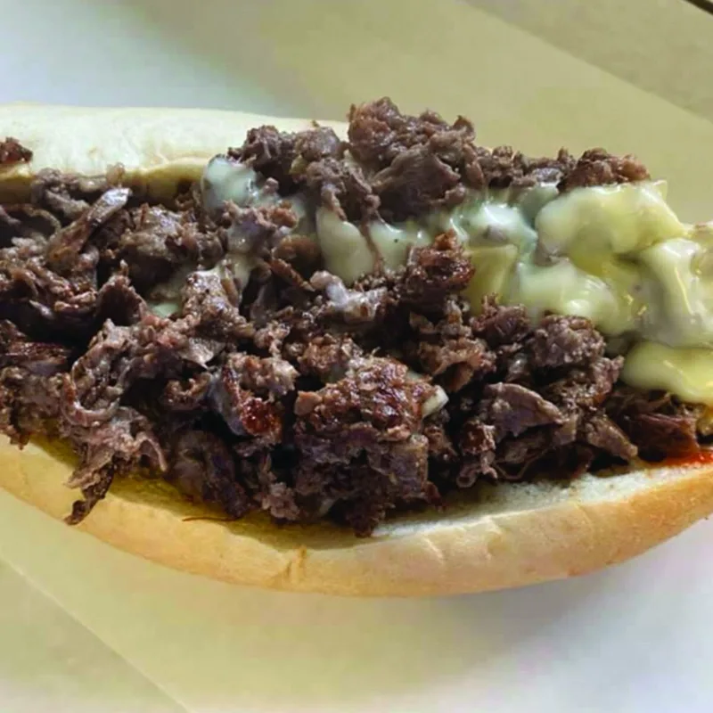 Steak and cheese sub sandwich